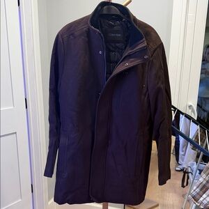 Calvin Klein Men's Dark Brown Trench Coat NWT